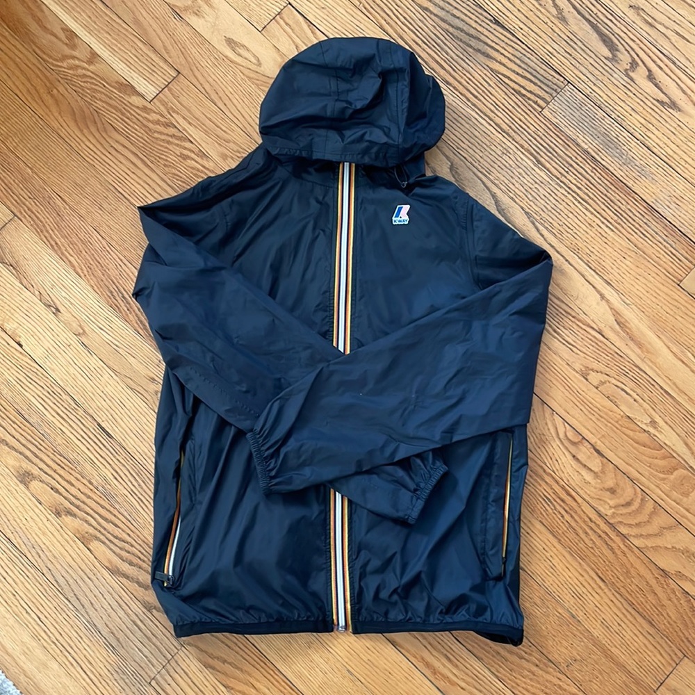 K-Way waterproof rain jacket
